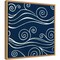 Ocean Wave Motifs III by June Erica Vess 16-in. W x 16-in. H. Canvas Wall Art Print Framed in Natural